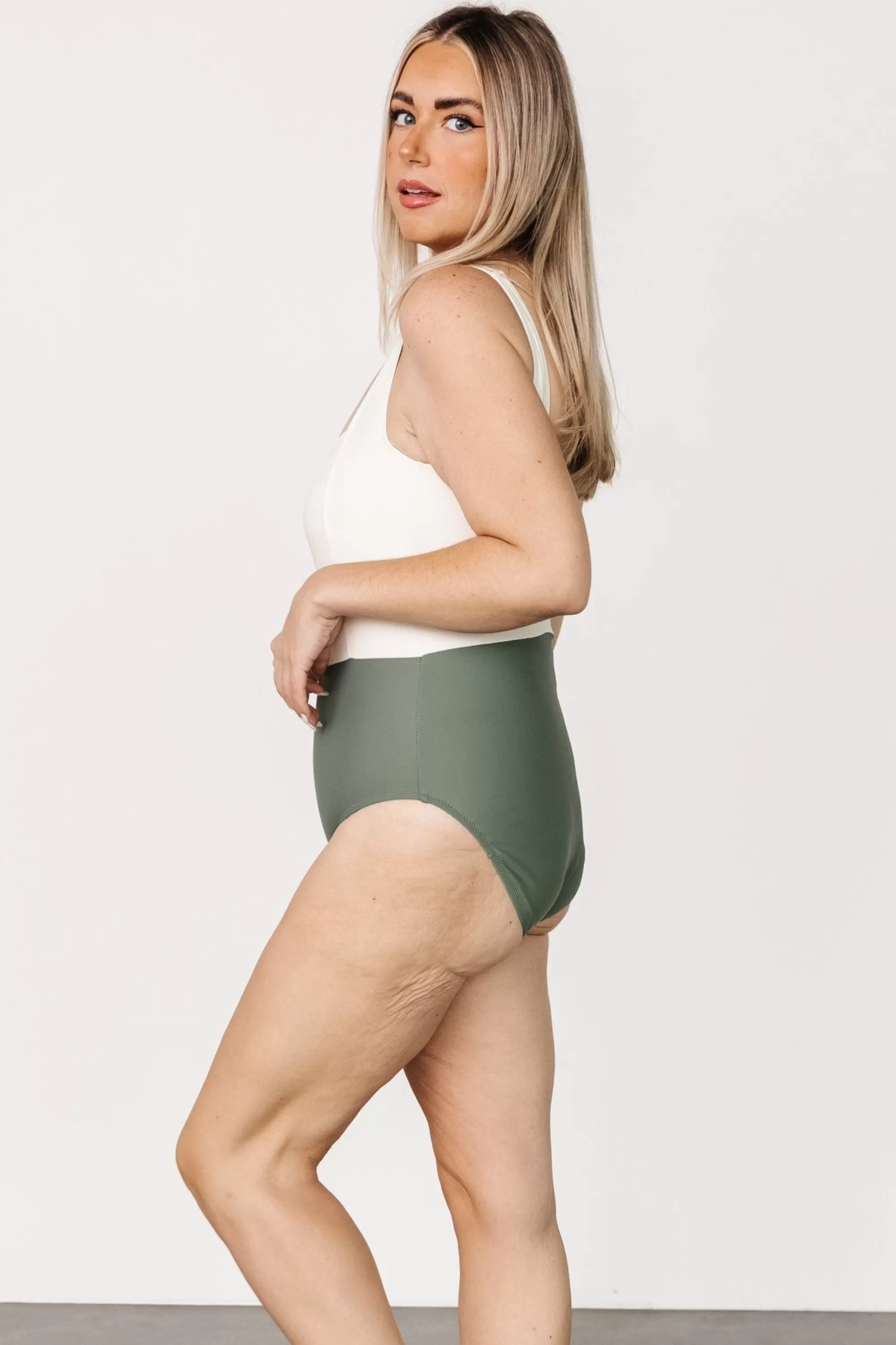 Baltic Born one piece | Kingston Color Block One Piece | Olive