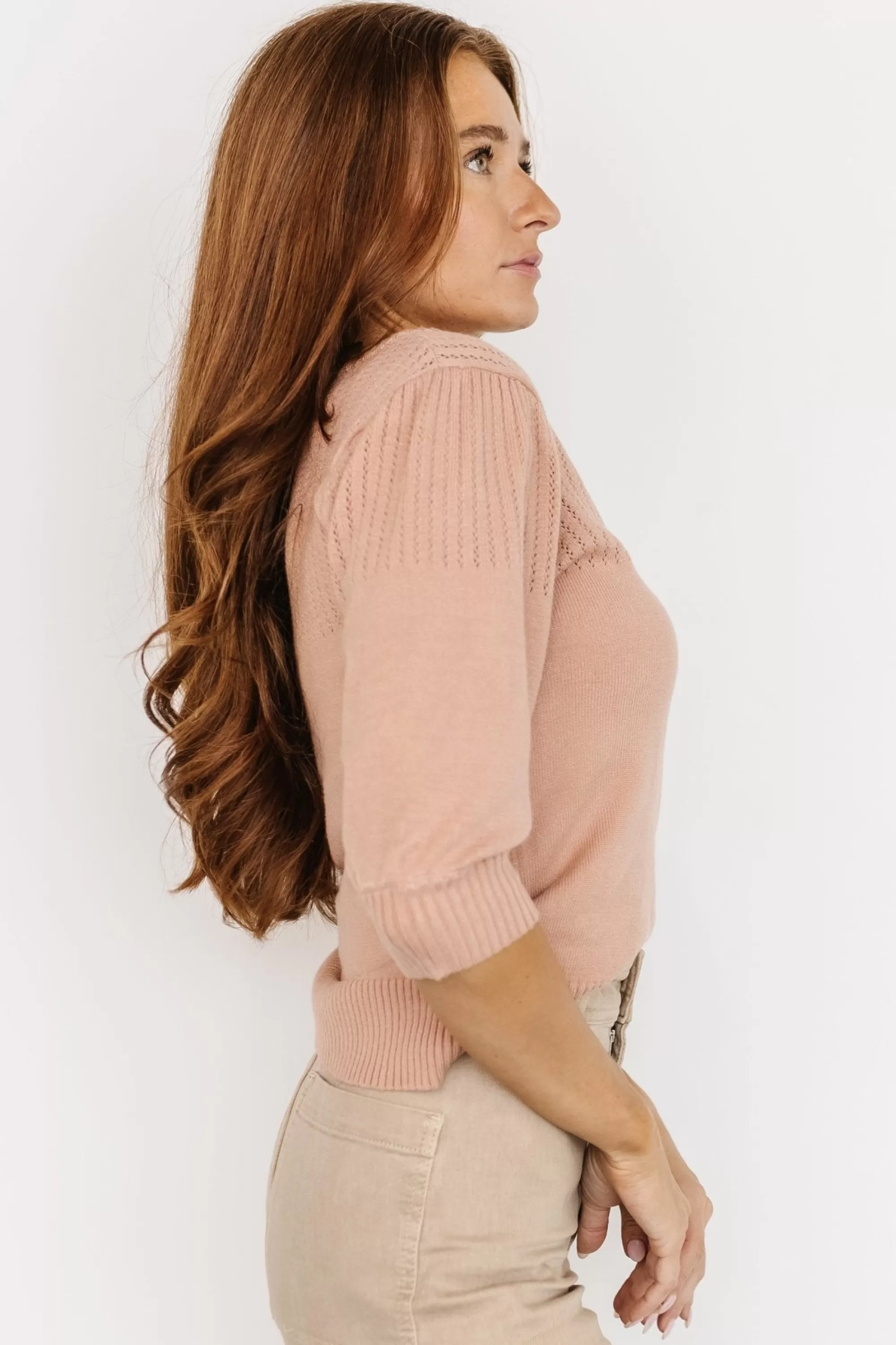 Baltic Born blouses + shirts | sweaters | Opal Knit Sweater | Vintage Rose