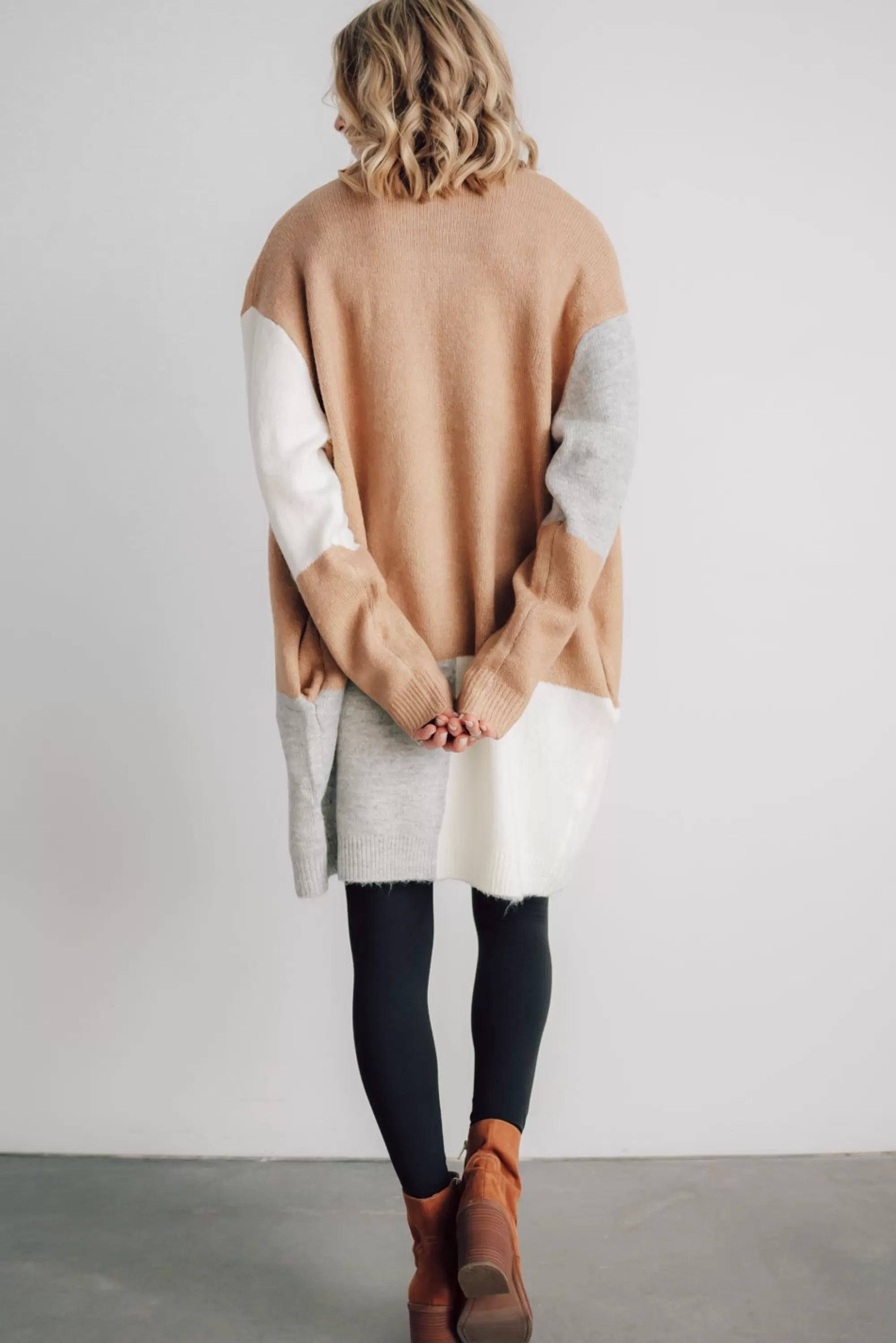 Baltic Born cardigans | Pierson Color Block Cardigan | Camel
